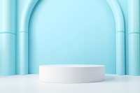 Minimal baby blue color pattern background architecture decoration turquoise.