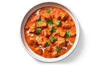 Chicken tikka masala curry food meat.