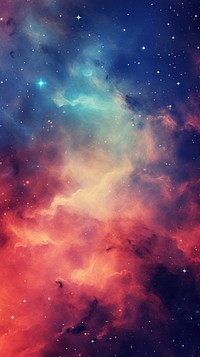  Vintage abstract galaxy space backgrounds astronomy. AI generated Image by rawpixel.