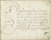 Bijbelcitaat (1646) by Gesina ter Borch