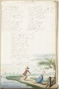 Tijter achtervolgd Amarillis (c. 1654) by Gesina ter Borch and Gesina ter Borch