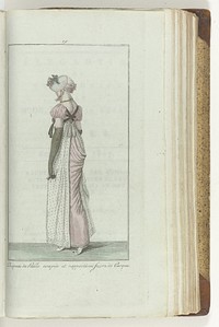 Elegantia, of tijdschrift van mode, luxe en smaak voor dames, Augustus 1807, No. 19: Chapeau de Paille coupée... (1807) by anonymous and Evert Maaskamp