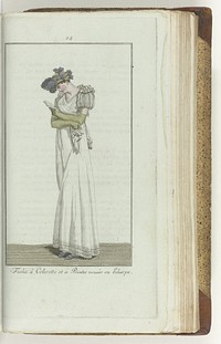 Elegantia, of tijdschrift van mode, luxe en smaak voor dames, Oktober 1807, No. 24: Fichu a Colerette et a Peintes nouées en Echarpe (1807) by anonymous and Evert Maaskamp