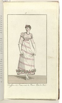 Elegantia, of tijdschrift van mode, luxe en smaak voor dames, Februari 1808, No. 38: Coeffure á la Titus,... (1808) by anonymous and Evert Maaskamp