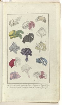 Elegantia, of tijdschrift van mode, luxe en smaak voor dames, Januari 1808, No. 32: Toque de Levantine.... (1808) by anonymous and Evert Maaskamp