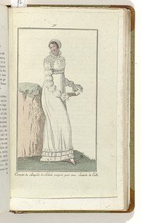 Elegantia, of tijdschrift van mode, luxe en smaak voor dames, Oktober 1809, No. 91 : Cornette de Remplis de Perkale... (1809) by anonymous and Evert Maaskamp