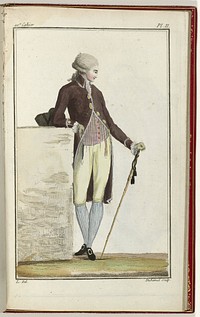 Cabinet des Modes ou les Modes Nouvelles, 15 Septembre 1786, pl. II (1786) by A B Duhamel, L and Buisson