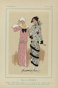 Très Parisien, 1923, No. 1: Tissus de JERSIRIS... (1923) by anonymous, Jersiris and G P Joumard