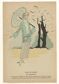 Très Parisien, 1923, No. 3: TISSUS DE RODIER / AU PRINTEMPS... (1923) by anonymous, Rodier and G P Joumard