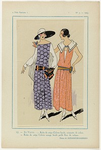 Très Parisien, 1923, No 5: 12.- EN VISITE... (1923) by anonymous, Diederichs Soieries and G P Joumard