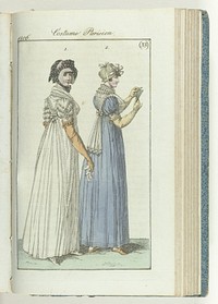 Journal des Dames et des Modes, editie Frankfurt 11 août 1806, Costume Parisien (33) (1806) by anonymous and J P Lemaire