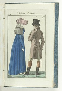 Journal des Dames et des Modes, editie Frankfurt 22 décembre 1806, Costume Parisien (52) (1806) by anonymous and J P Lemaire