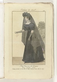 Petit Courrier des Dames, 1824 nr. 250: Costume de deuil (1824) by anonymous and Dondey Dupré