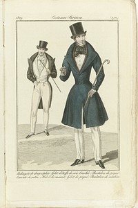 Journal des Dames et des Modes 1829, Costumes Parisiens (2711) (1829) by anonymous