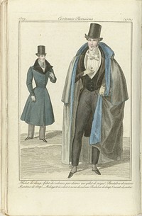 Journal des Dames et des Modes 1829, Costumes Parisiens (2751) (1829) by anonymous