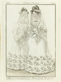 Journal des dames et des modes 1826, Costumes Parisiens (2421) (1826) by anonymous