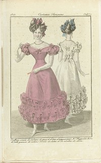 Journal des Dames et des Modes 1827, Costumes Parisiens (2477) (1827) by anonymous