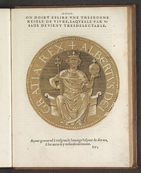 Portret van rooms-koning Albrecht I (1559) by Joos Gietleughen, Hubert Goltzius, Gillis Coppens van Diest I and Hubert Goltzius