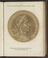 Portret van keizer Trebonianus Gallus (1559) by Joos Gietleughen, Hubert Goltzius, Gillis Coppens van Diest I and Hubert Goltzius