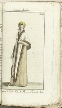 Journal des Dames et des Modes, Costume Parisien, 1805, An 13 (613) Chapeau de Velours... (1805) by Horace Vernet and Pierre de la Mésangère