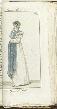 Journal des Dames et des Modes, Costume Parisien, 1805, An 13 (659) Grand Négligé. (1805) by Horace Vernet and Pierre de la Mésangère