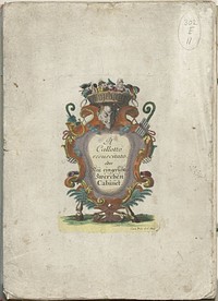 Titelprent voor de serie: Il Callotto resurcitato oder Neu eingerichtes Zwerchen Cabinet, ca. 1710 (1705 - 1715) by Martin Engelbrecht