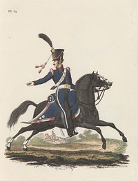Kanonnier, te paard, der Rijdende Artillerie (1826) by Joannes Bemme, Bartholomeus Johannes van Hove, Jan Frederik Teupken, Gebroeders van Cleef and Gebroeders Giunta d Albani