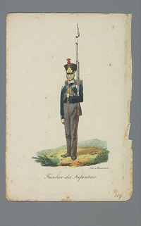 Fuselier der Infanterie (1835 - 1850) by Albertus Verhoesen and Johannes Paulus Houtman