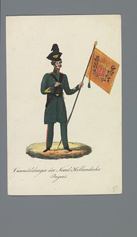 Vaandeldrager der Noord Hollandsche Jagers (1835 - 1850) by Albertus Verhoesen and Johannes Paulus Houtman