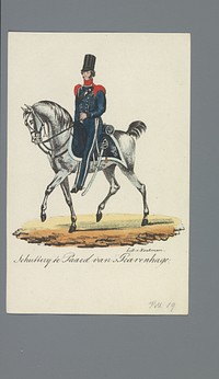Schutterij te paard van s'Gravenhage (1835 - 1850) by Albertus Verhoesen and Johannes Paulus Houtman