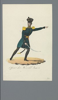 Officier der Koninkl. Jagers (1835 - 1850) by Albertus Verhoesen and Johannes Paulus Houtman