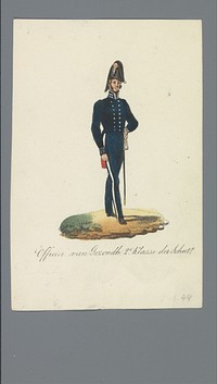 Officier van Gezondh. 2e Klasse der Schut.ij (1835 - 1850) by Albertus Verhoesen and Johannes Paulus Houtman