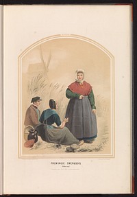 Klederdracht van Oldenzaal in Overijssel, 1857 (1857) by Ruurt de Vries, Jan Braet von Uberfeldt, Valentijn Bing and Frans Buffa en Zonen