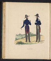 Uniform van gepensioneerde officieren, 1845 (1845) by Willem Charles Magnenat and Louis Salomon Leman