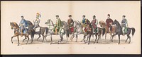 Maskerade van de Leidse studenten, 1870 (plaat 13) (1870) by Gerardus Johannes Bos, Pieter Willem Marinus Trap and J Hazenberg Corns Zoon