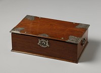 Kist met zilverbeslag met uitneembaar compartiment (c. 1775 - c. 1799) by anonymous