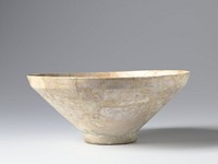 Bowl with vertical lines (c. 1100 - c. 1199) by anonymous