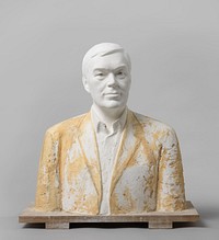Schets van gips voor buste Ronald de Leeuw (2008 - 2011) by Tony van de Vorst