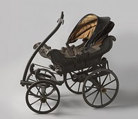 Kinderwagen met vier wielen (c. 1740 - c. 1760) by anonymous