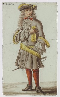 Ruit met een edelman (c. 1650 - c. 1675) by anonymous