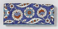 Tile with floral scrolls (c. 1550 - c. 1599) by anonymous