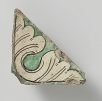 Tegelfragment (1450 - 1500) by anonymous