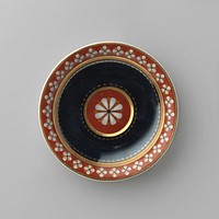 Saucer with roundels and ornamental borders (c. 1870 - c. 1900) by Königliche Porzellan Manufaktur