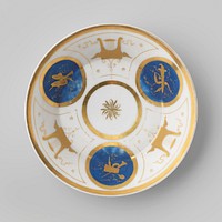 Saucer with musical instruments (c. 1790 - c. 1800) by anonymous