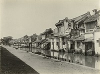 Chinese huizen in Batavia (c. 1900) by Oudheidkundige Dienst