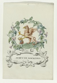 Spotprent van Schutto Gockinga (1710 - 1720) by anonymous