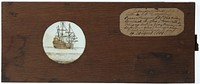 Beweegbare plaat van een schip op zee (c. 1700 - c. 1800) by anonymous