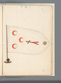 Vlag van een Noord-Afrikaanse staat (1667 - 1670) by anonymous