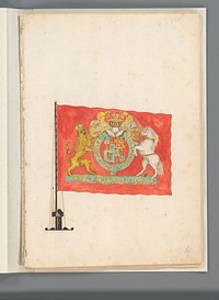 Vlag van Groot-Brittannië (1667 - 1670) by anonymous