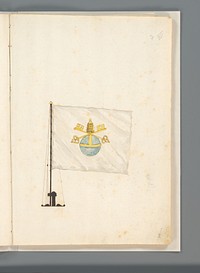 Pauselijke vlag (1667 - 1670) by anonymous